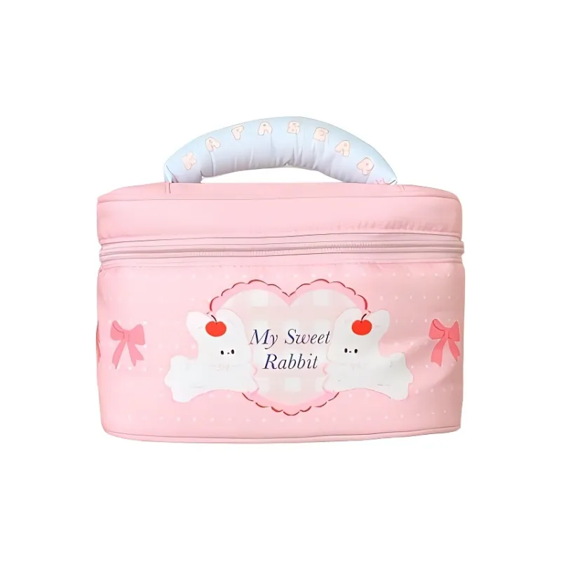 Gentle Welcome Cartoon Bear Cute Makeup Bags Convenient Portable-0