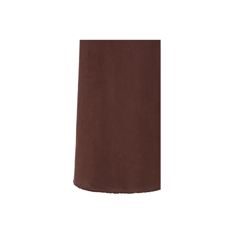 Massimo Dutti Casual Long Skirt Women's Red-4