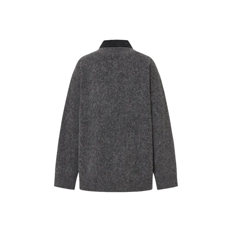 MOCO Knitwear Women's Dark Heather Gray-7