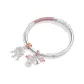 Peaceful Lock Floral Bangle