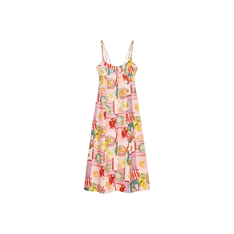 ZARA Sleeveless Dresses Women's Pink-0