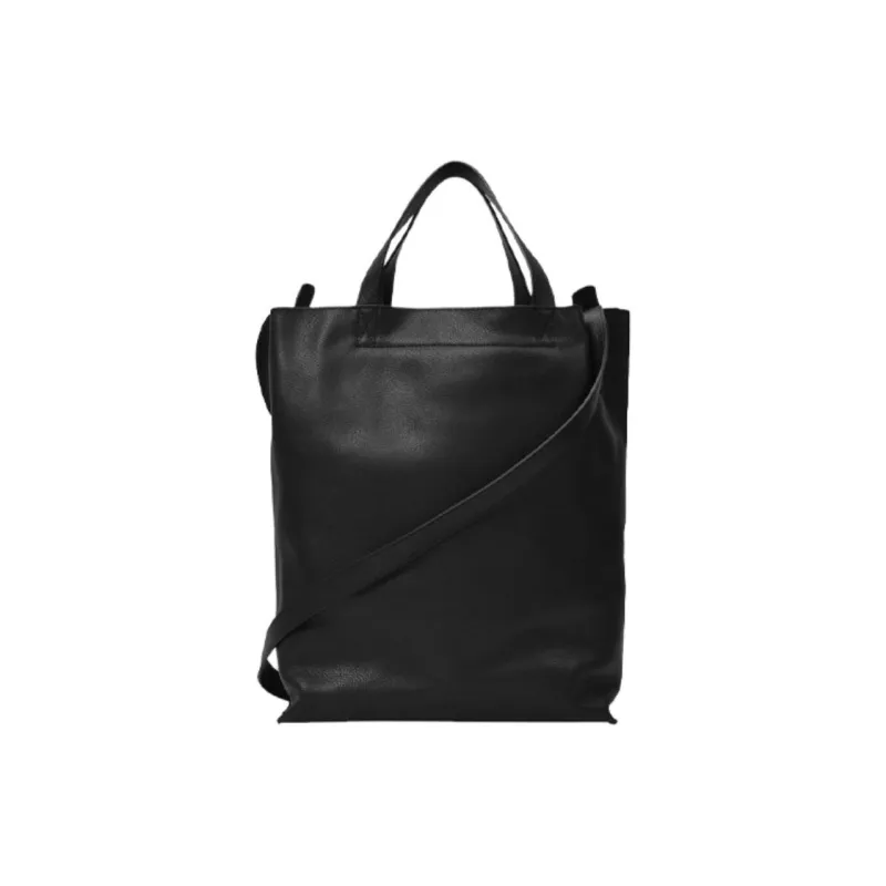A.P.C Grain Leather Handbag Medium Size Women's Black-3
