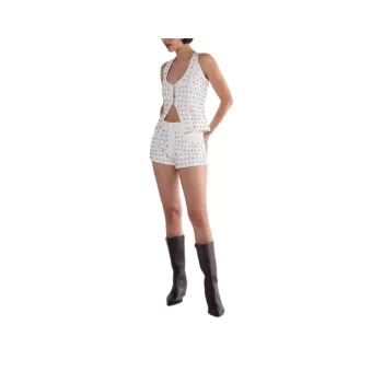 NASTY GAL Studded Denim Shorts Denim Shorts Women's