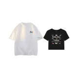 White Loose Fit+Black Cropped