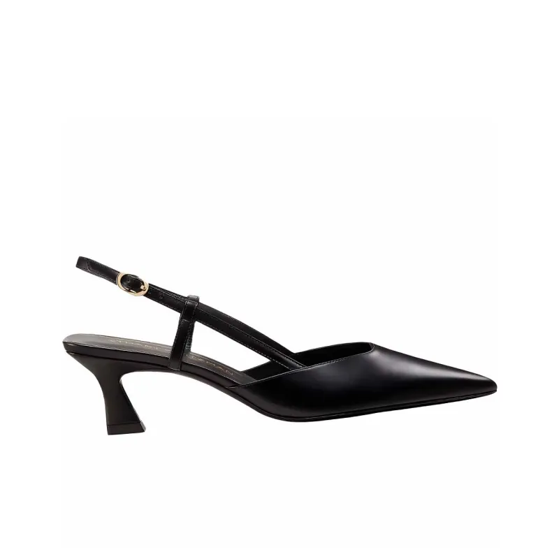 Stuart Weitzman/SW Vinnie Irregular Heel High Heels 5cm Women's Black-1