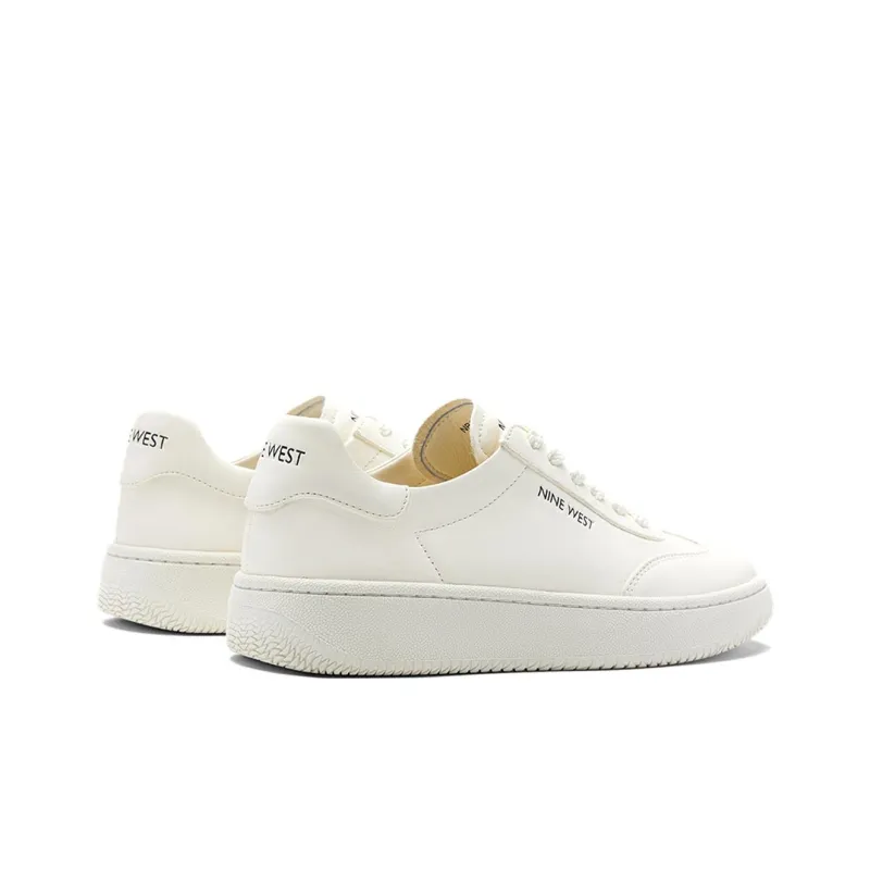 NINE WEST Low Top Skateboard Shoes Women's White-2