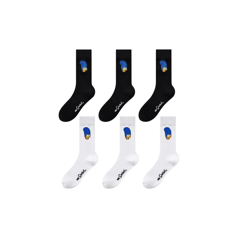 The Simpsons Mid Calf Socks Unisex 6 Pack-6