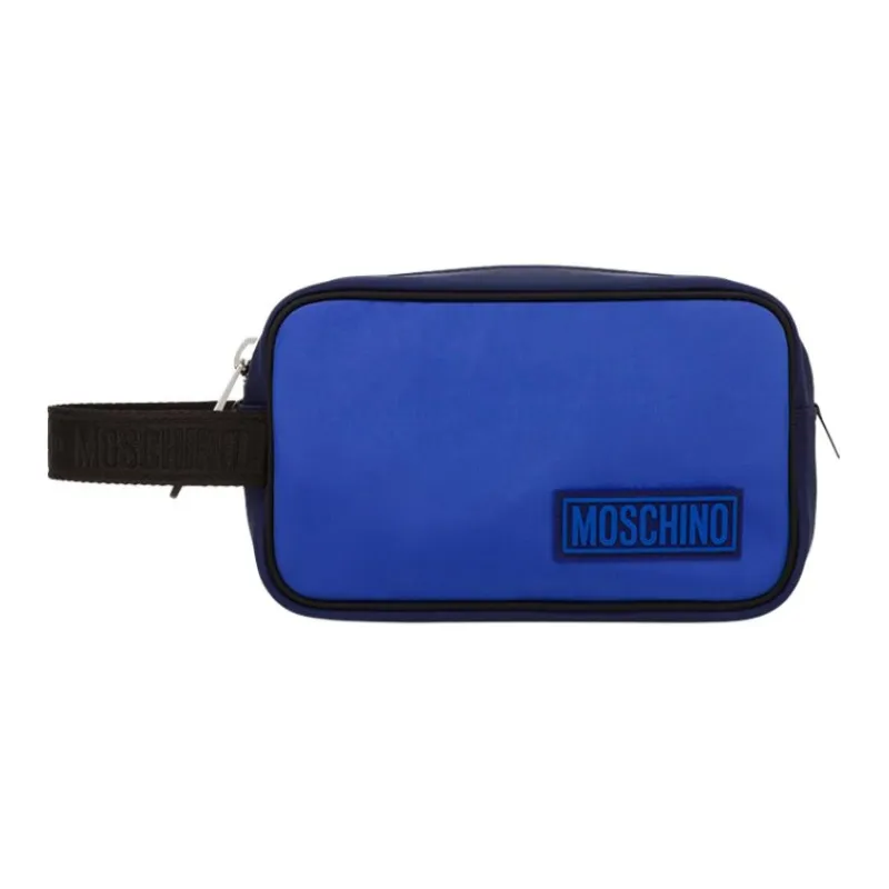 MOSCHINO Polyester Travel Storage Bag Men's Blue-0