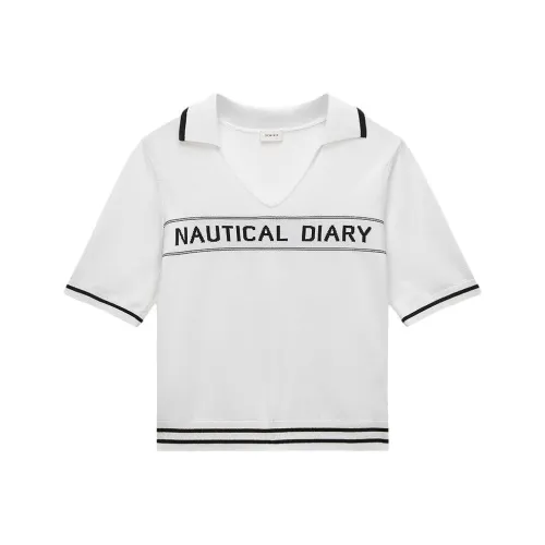 Ochirly 화이트 여성 니트웨어