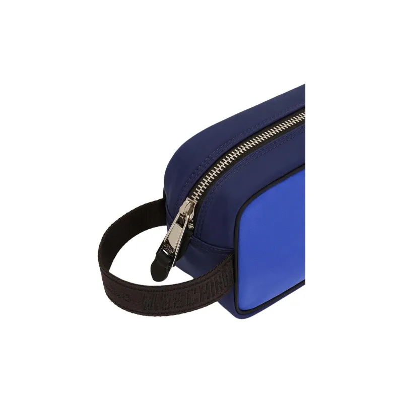 MOSCHINO Polyester Travel Storage Bag Men's Blue-3