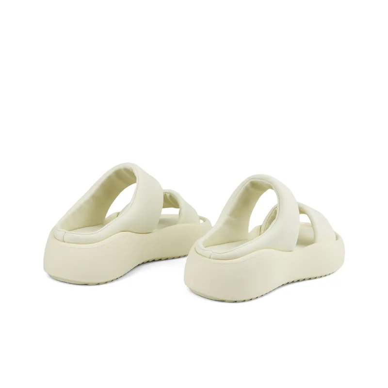 N6N8 Slide Slippers Women's Ecru, Black-3
