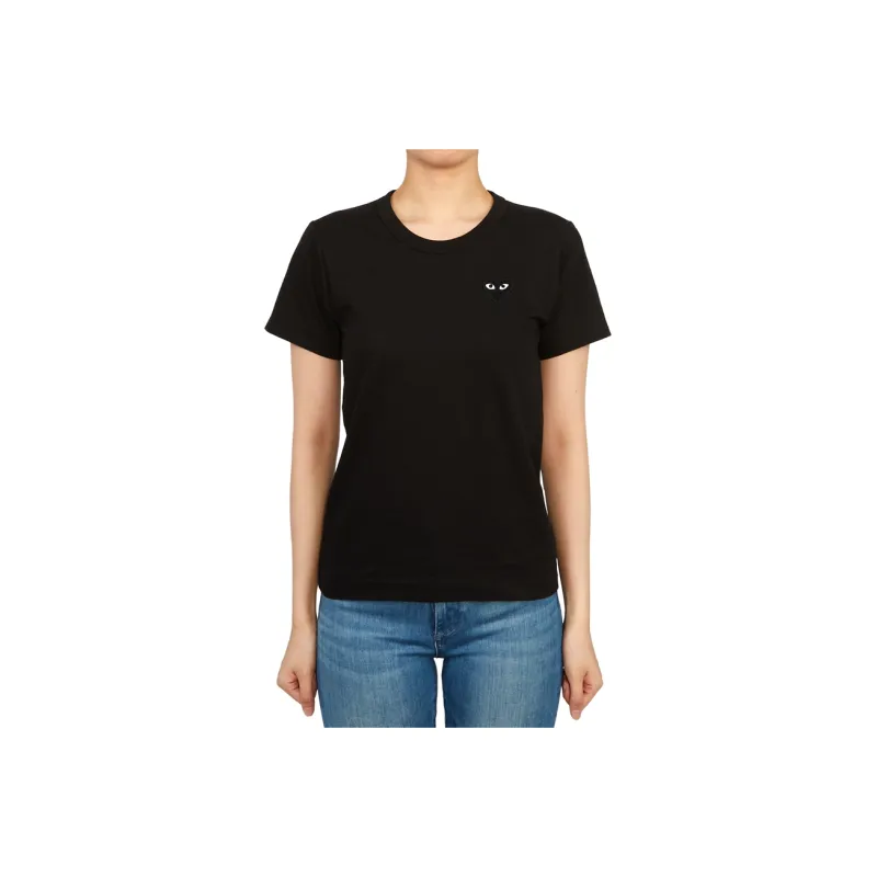 CDG Play T Shirts Women's Black-2