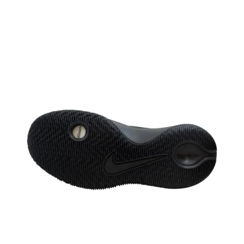 Nike Zoom Assersion Anti Slip Wear Resistant Low Top Basketball Shoes Unisex Black-4