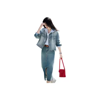 【dme】 Denim Jacket Women's Light Blue