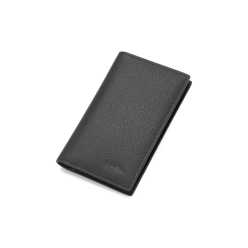 GOLDLION Cow Leather Card Holder Men's Black-2