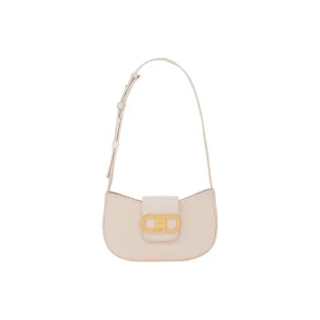 FERRAGAMO GANCINI Calfskin Shoulder Bag Mini Women's Ballet Pink