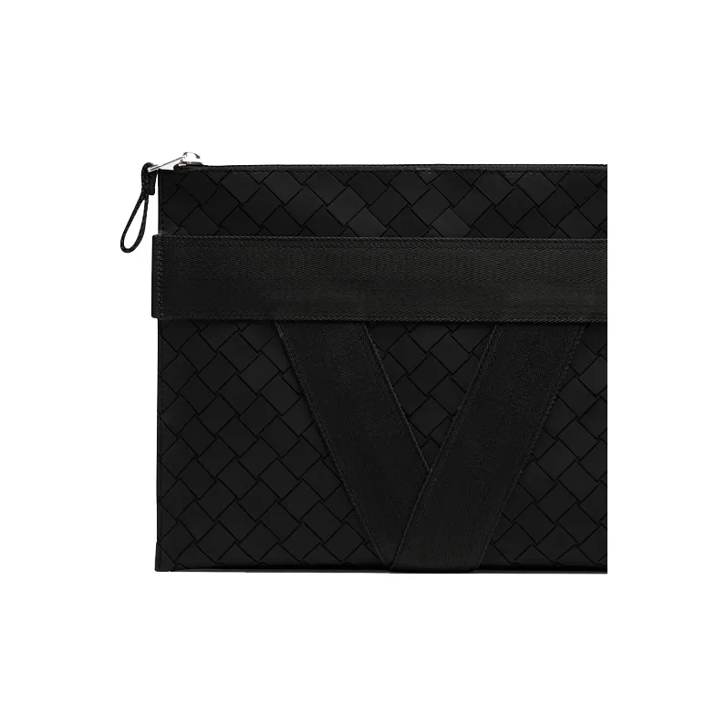 Bottega Veneta Canvas Storage Bag, Toiletry Bag Men's Black-1