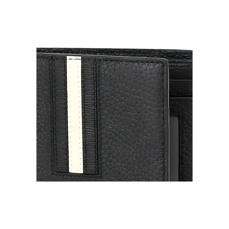 BALLY Leather Wallet Men's Black-4