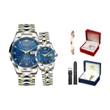 Steel Band Blue Dial
