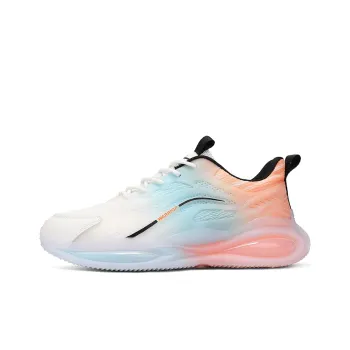 Warrior Abrasion Resistant Slip Resistant Low Top Running Shoes Men's White Green Orange
