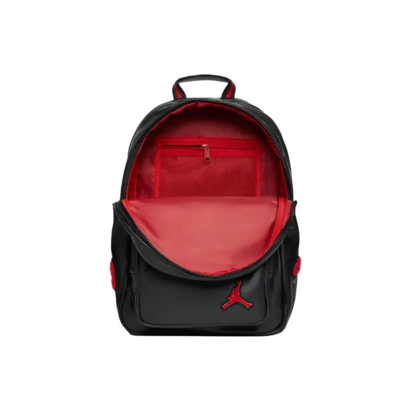 Jordan Synthetic Leather Backpack Unisex Black-3