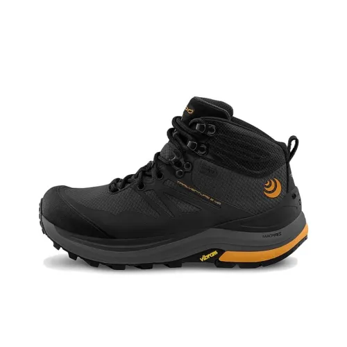Topo Athletic 트레일벤처 2 아웃도어 부츠 카본 블랙 오렌지 남성