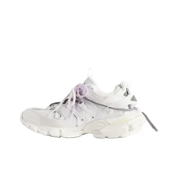Balenciaga Track Trail Laces Low Top Chunky Sneakers Women's White
