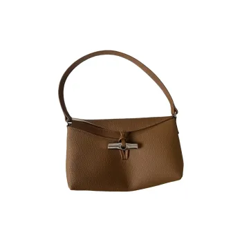 LONGCHAMP Small Roseau Leather Shoulder Bag