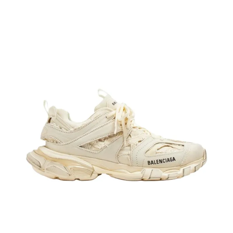Balenciaga Track Low Top Chunky Sneakers Men's Beige-1