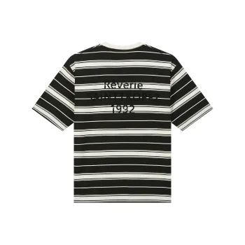 Cicibella T Shirts Unisex Stripes Black White