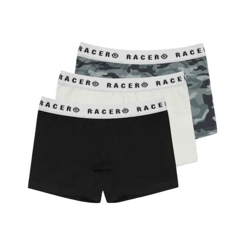 RACER WORLDWIDE 블랙+세이지 그레이+카모플라주 남성 수영 반바지