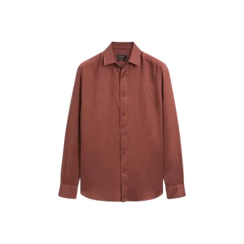 Massimo Dutti Shirts Men Terracotta
