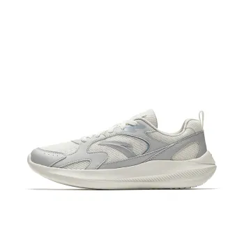 Anta Running Collection Breathable And Lightweight Low Top Casual Training Running Shoes Men's White Gray
