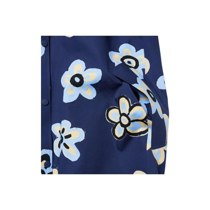 UNIQLO X Marni Women's Block Teck Half Coat Asia Sizing Flower-3