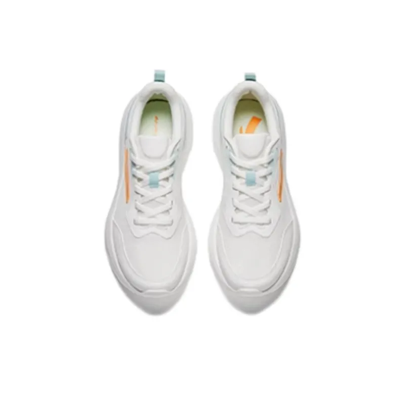 Anta Slip Resistant And Breathable Low Top Casual Training Running Shoes Women's White Green-3