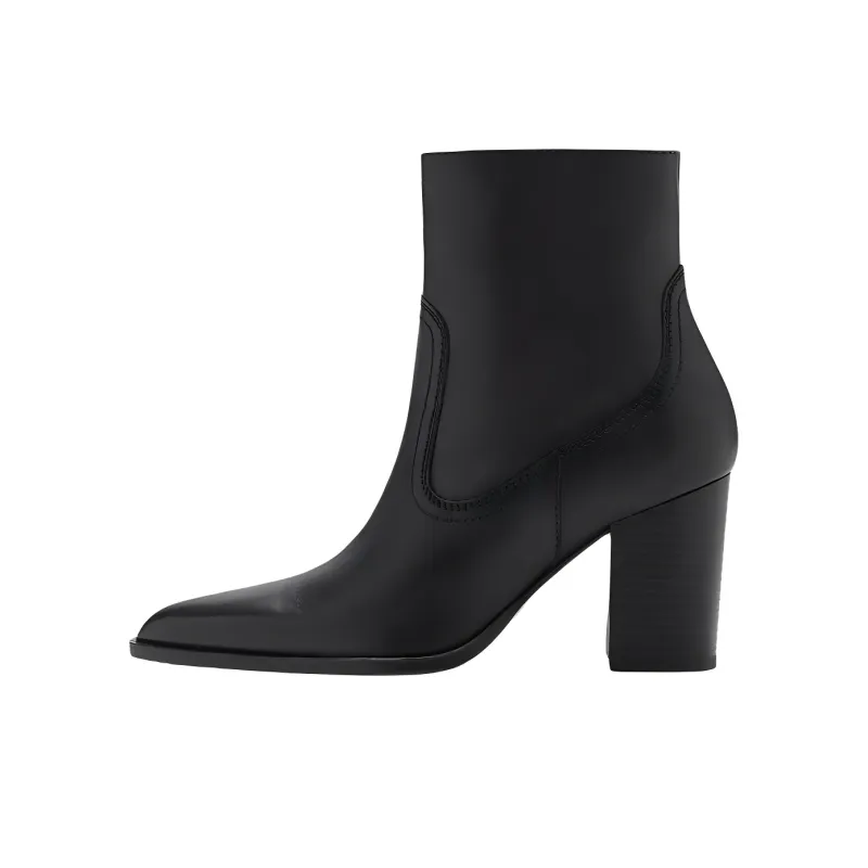 MANGO Ankle Boots 8cm Women's Black-0