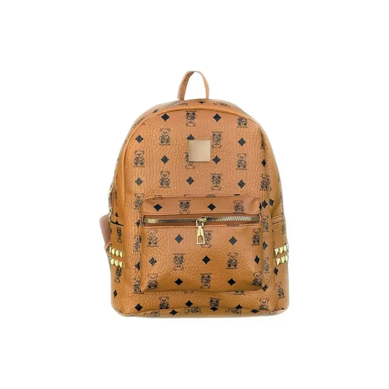 Gerlanx PU Backpack Tubas Women's MO Bear White/MO Bear Pink/Brown-2