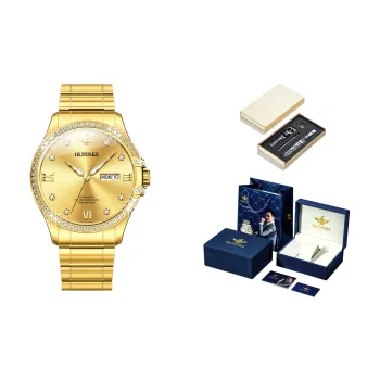 Oupinke Balmont Collection Mechanical Movement Stainless Steel Watchband Watch Men's Watches White Dial