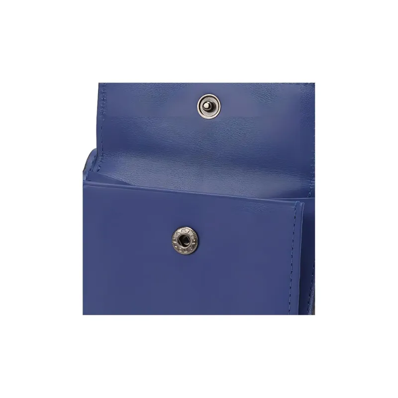 COACH Accordion Zip Smooth Finish Leather Card Holder, Wallet Women's Royal Blue-4