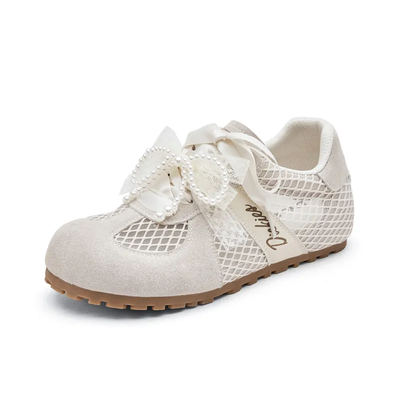 Dickies Ballet Style, Fashion Elegance Elegant Casual Shoes Women's Beige-1
