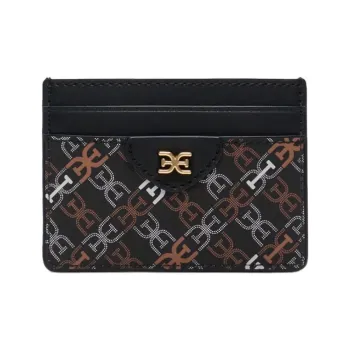 SAM EDELMAN PU Card Holder Card Holder Unisex Black/Brown