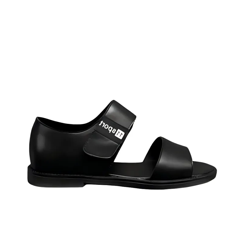 XIAOTOULANG One Strap Sandals Men's Black-1