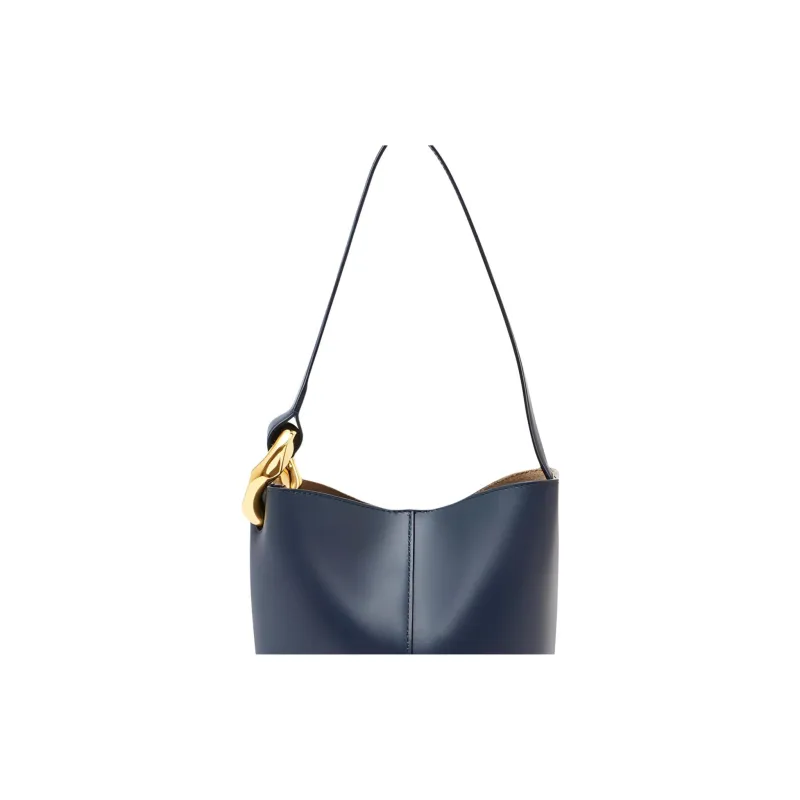 JW Anderson Non Adjustable Strap Bucket Bag, Shoulder Bag Women's Marine Blue-3