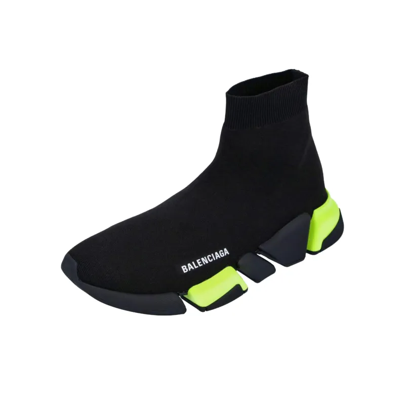 Balenciaga Speed Trainer 2.0 Black Fluo Yellow-2