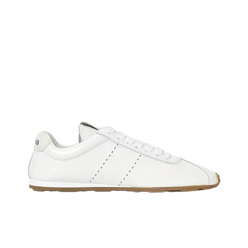 MIU MIU Plme Low Top Casual Shoes Women's White-1