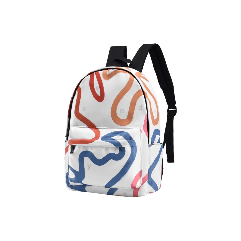 ONRF Polyester Backpack Regular Unisex Beige Yellow-5