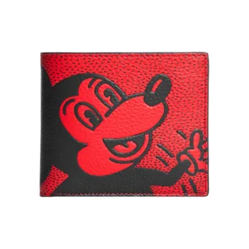 COACH 3 IN 1 Wallet Women's Red & Black