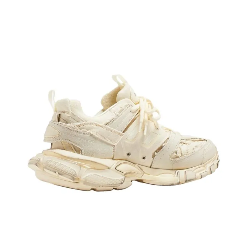 Balenciaga Track Low Top Chunky Sneakers Men's Beige-2
