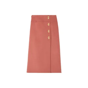 St. John Clasp-fastening Wool-cashmere Skirt