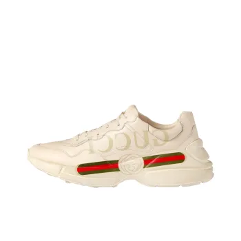 GUCCI Rhyton GUCCI Logo Leather Sneakers